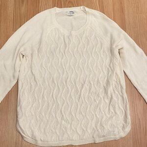 New Sonoma Off-White Knit Sweater XL no tag